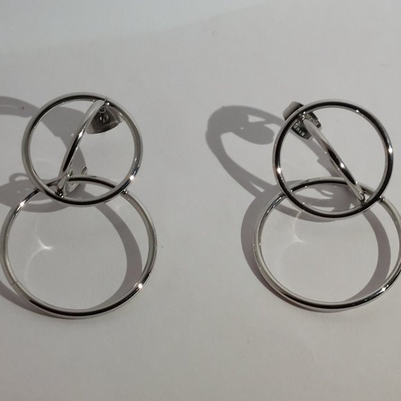 2/$30 Steelx Earrings Style Loop Hoop SL P12 - Picture 3 of 12